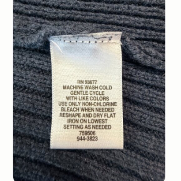 Liz Claiborne Blue pinstripe long sleeve zip up sweater 3X - Picture 7 of 7